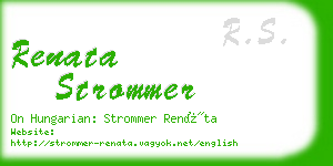 renata strommer business card
